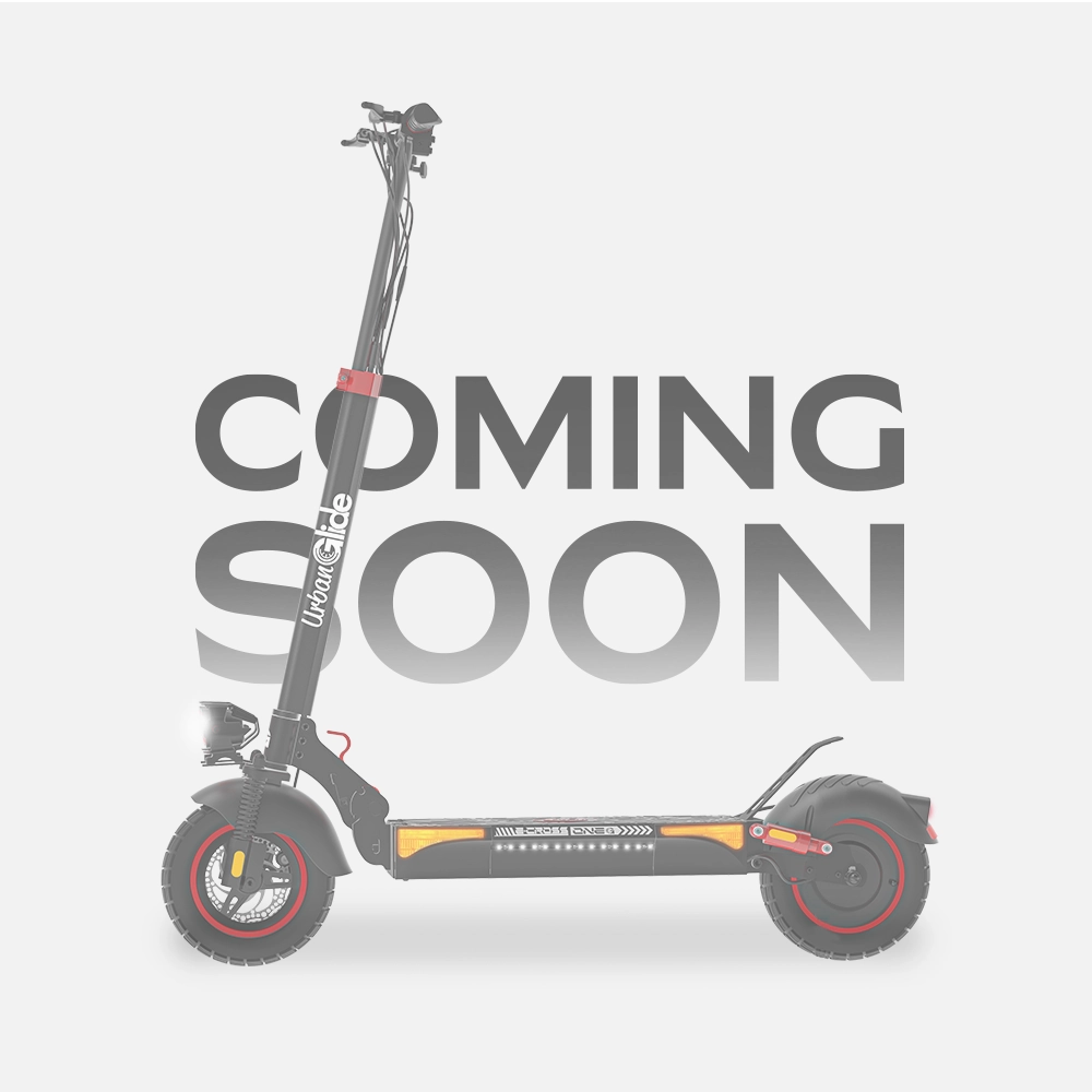 Trottinette électrique UrbanGlide ECross One – Moteur 600W, Batterie 48V 10,4Ah, Pneus 10 Pouces, 4 Suspensions, Pliable (rouge)